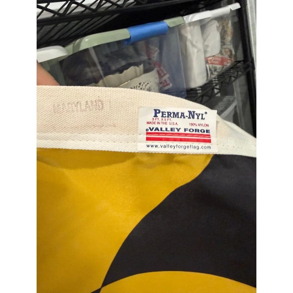 Vintage Valley Forge Maryland State Flag 3x5 Perma-Nyl Nylon Made in USA